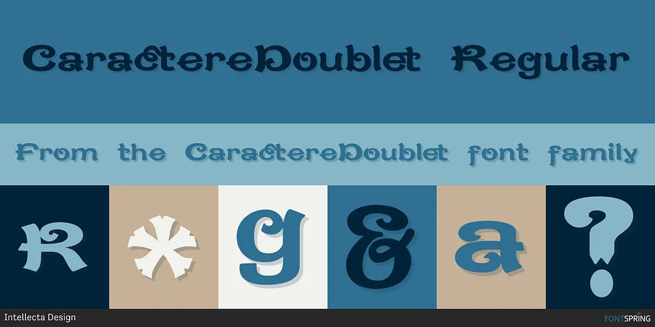 CaractereDoublet by Intellecta Design — Decorative Font