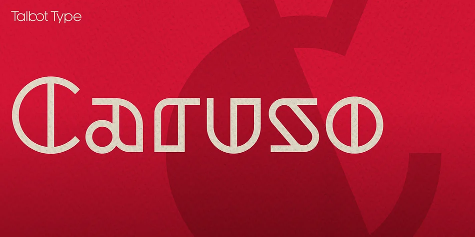 Caruso White by Talbot Type — Decorative Font