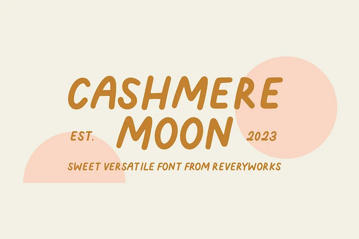 Cashmere Moon by ReveryWorks — Decorative Font