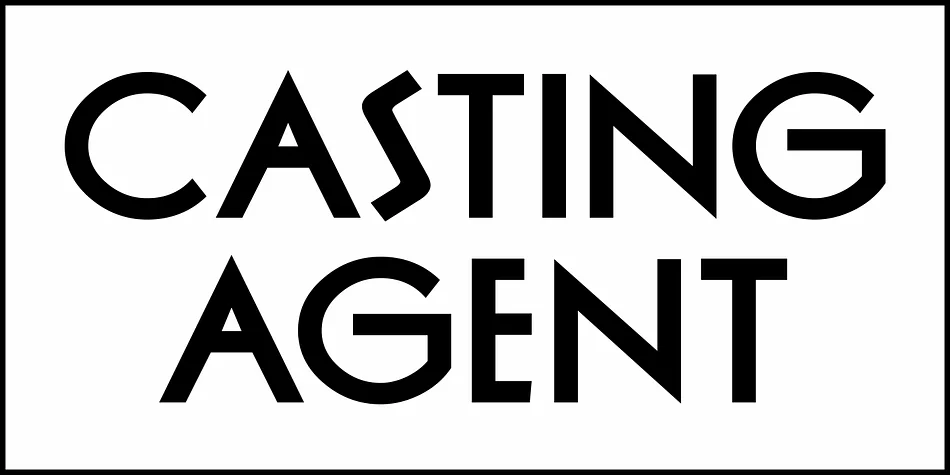 CASTING AGENT JNL by Jeff Levine Fonts — Display Font — thumbnail 2