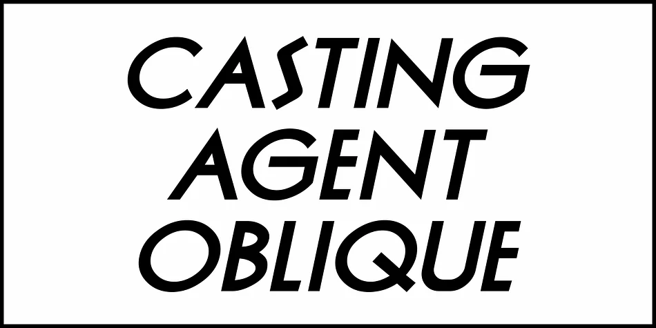 CASTING AGENT JNL by Jeff Levine Fonts — Display Font — thumbnail 4