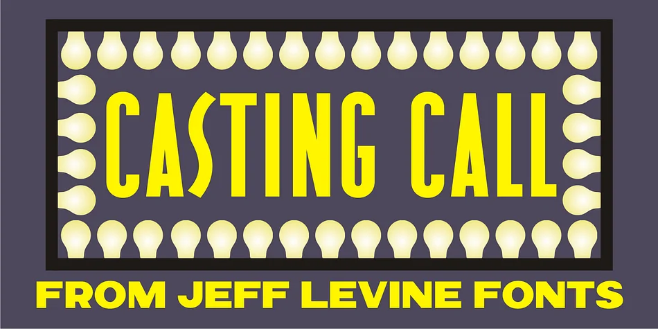 CASTING CALL JNL by Jeff Levine Fonts — Display Font