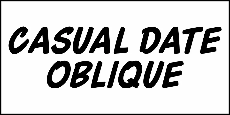CASUAL DATE JNL by Jeff Levine Fonts — Display Font — thumbnail 4