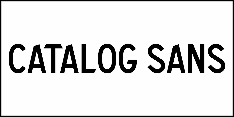 Catalog Sans JNL by Jeff Levine Fonts — Display Font — thumbnail 2