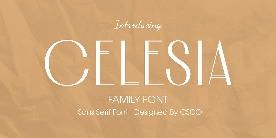 Celesia by Craft Supply Co. — Decorative Font