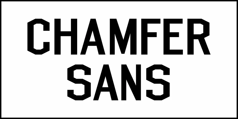 Chamfer Sans JNL by Jeff Levine Fonts — Display Font — thumbnail 2