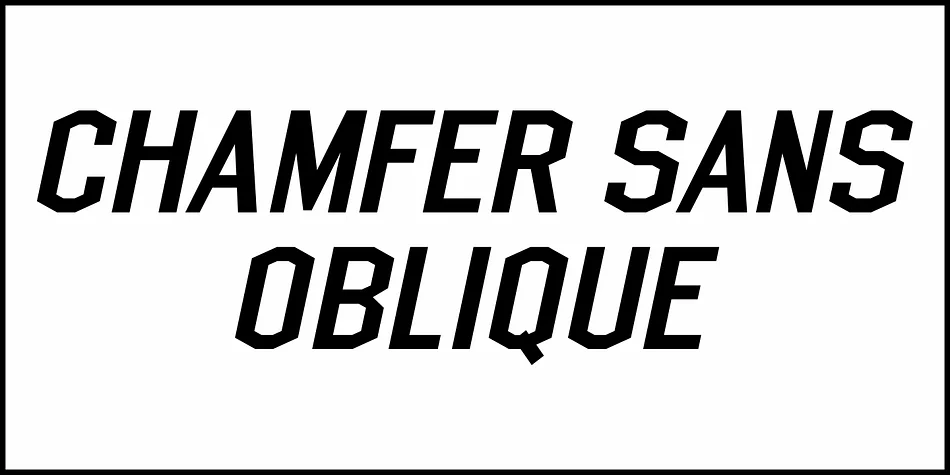 Chamfer Sans JNL by Jeff Levine Fonts — Display Font — thumbnail 4