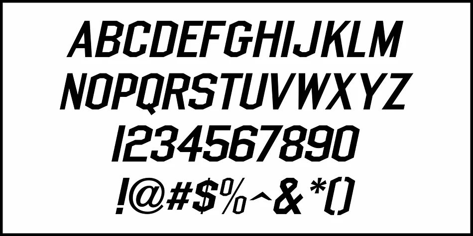 Chamfer Sans JNL by Jeff Levine Fonts — Display Font — thumbnail 5