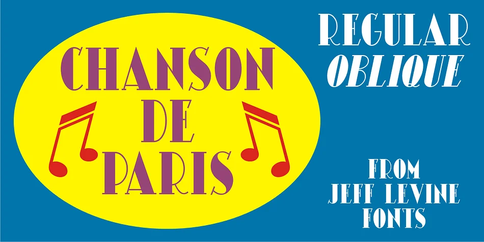 CHANSON DE PARIS JNL by Jeff Levine Fonts — Decorative Font