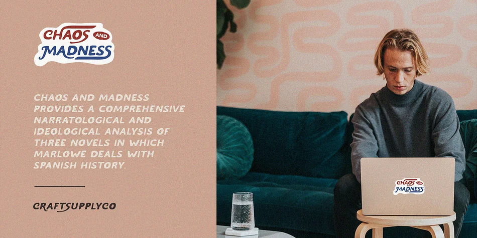 Chaos and Madness by Craft Supply Co. — Display Font — thumbnail 5