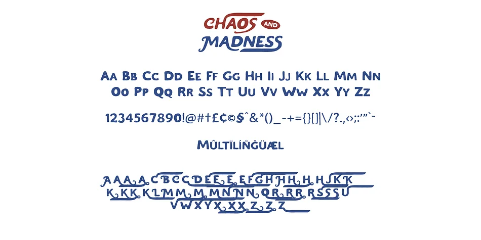 Chaos and Madness by Craft Supply Co. — Display Font — thumbnail 6