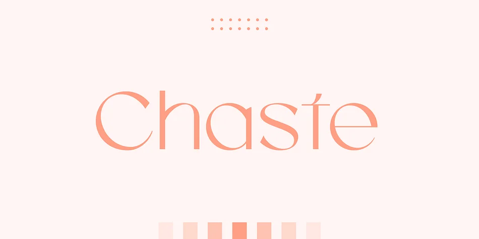 Chaste by roomspace — Display Font