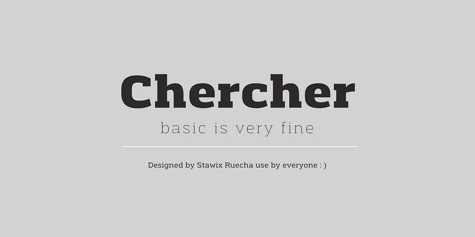 Chercher by Stawix — Decorative Font