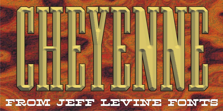 CHEYENNE JNL by Jeff Levine Fonts — Decorative Font