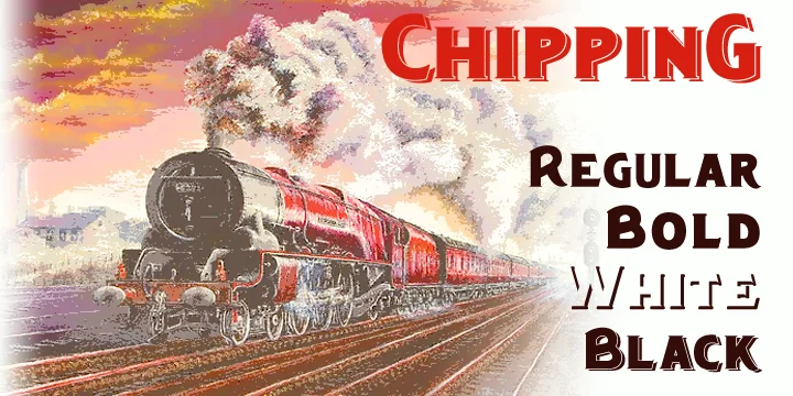 Chipping by Greater Albion Typefounders — Decorative Font