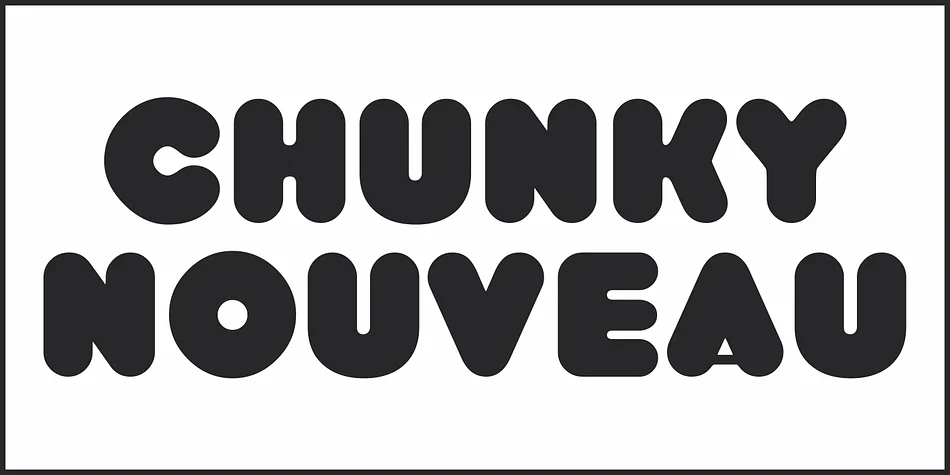 CHUNKY NOUVEAU JNL by Jeff Levine Fonts — Decorative Font — thumbnail 2