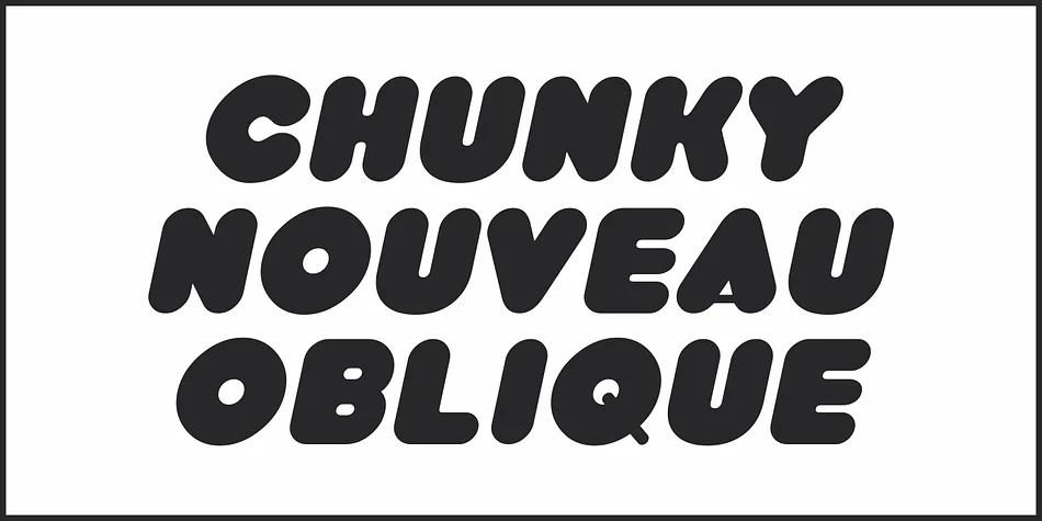 CHUNKY NOUVEAU JNL by Jeff Levine Fonts — Decorative Font — thumbnail 4