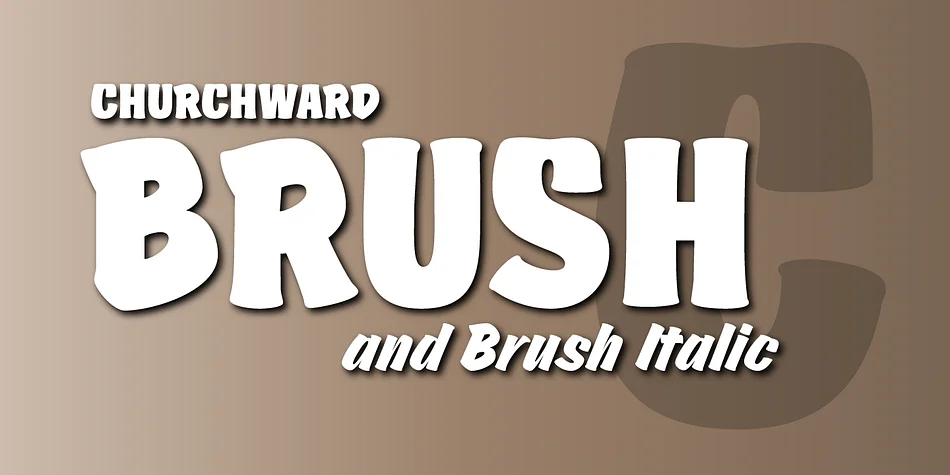 Churchward Brush by BluHead Studio — Display Font