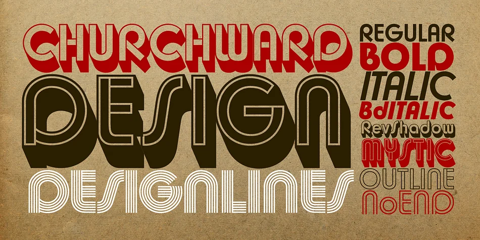 Churchward Design by BluHead Studio — Display Font