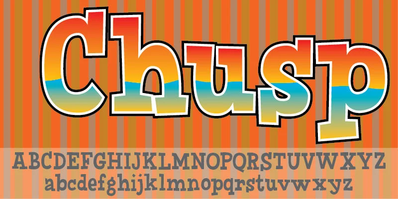 Chusp by Pizzadude.dk — Decorative Font