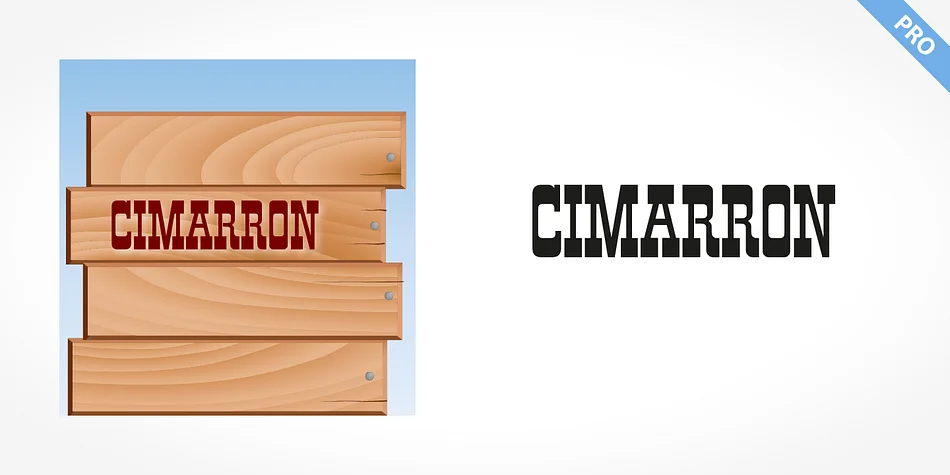 CIMARRON PRO by SoftMaker — Decorative Font