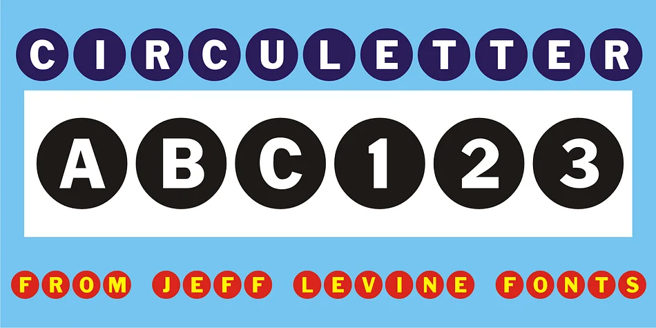 Circuletter JNL by Jeff Levine Fonts — Dingbats Font