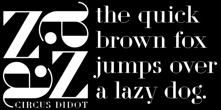 Circus Didot by ParaType — Decorative Font