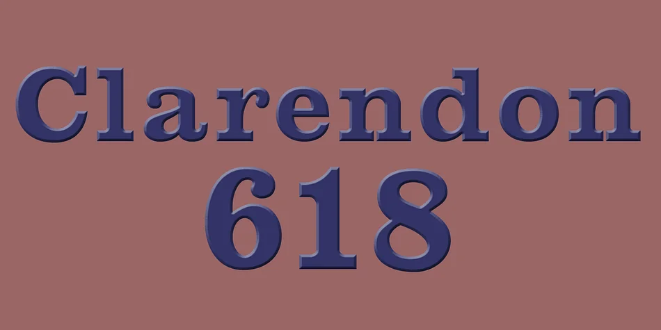Clarendon 618 by Wooden Type Fonts — Decorative Font