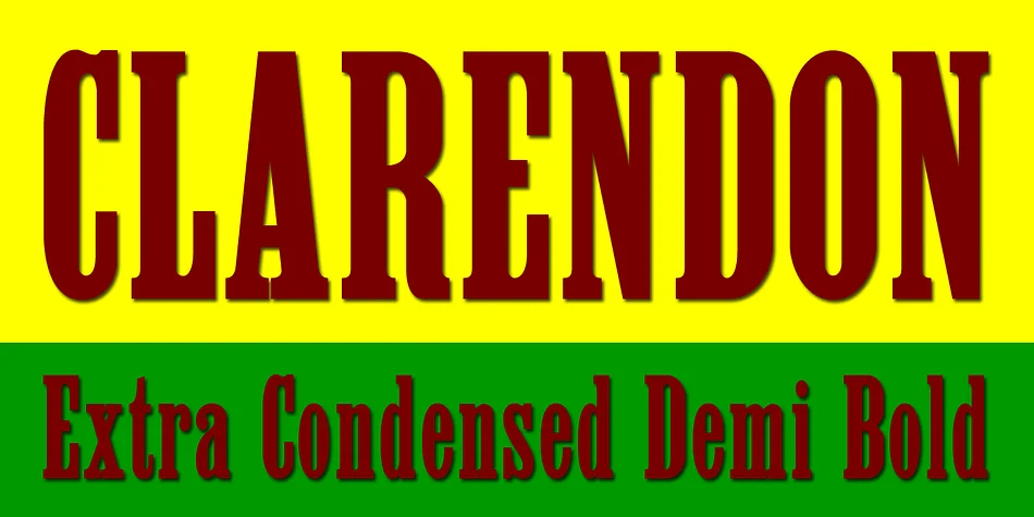 Clarendon Extra Condensed by Wooden Type Fonts — Decorative Font