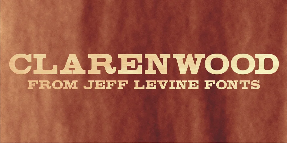 CLARENWOOD JNL by Jeff Levine Fonts — Decorative Font