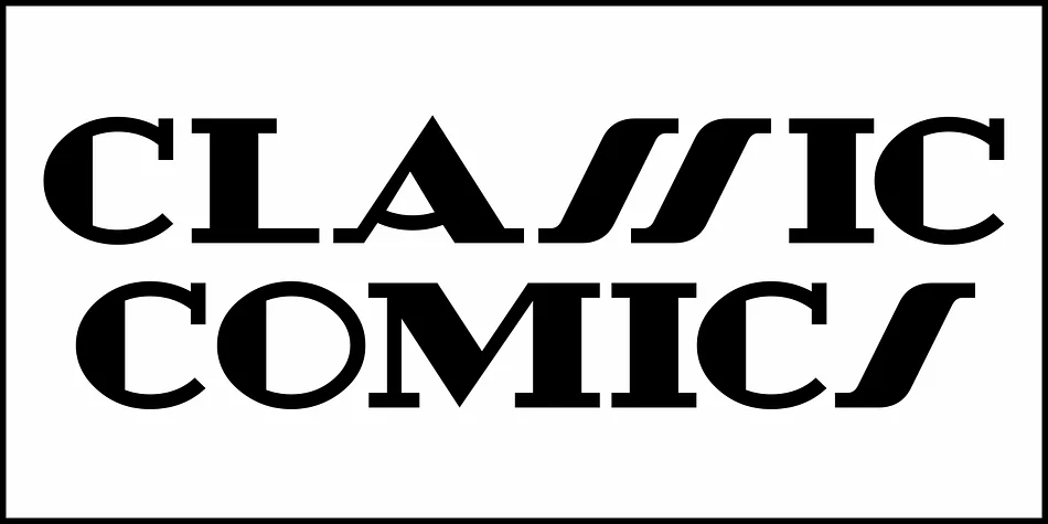 CLASSIC COMICS JNL by Jeff Levine Fonts — Decorative Font — thumbnail 2