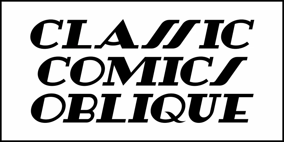 CLASSIC COMICS JNL by Jeff Levine Fonts — Decorative Font — thumbnail 4