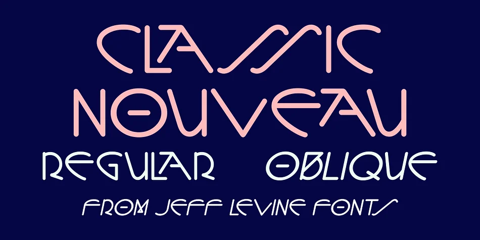 Classic Nouveau JNL by Jeff Levine Fonts — Decorative Font