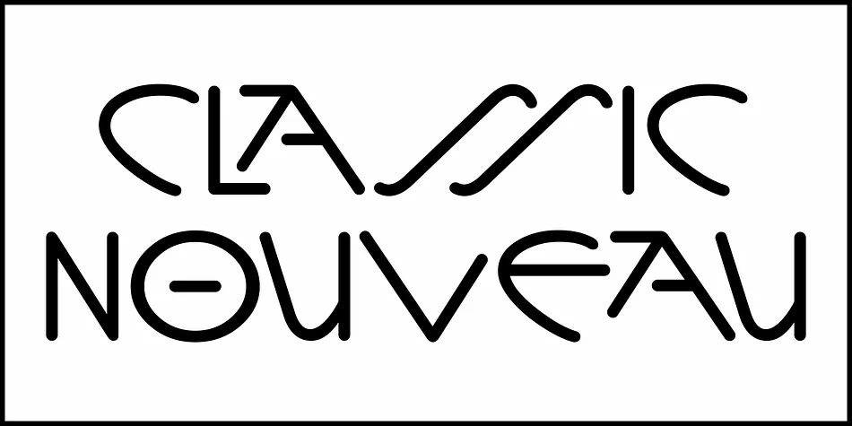 Classic Nouveau JNL by Jeff Levine Fonts — Decorative Font — thumbnail 2