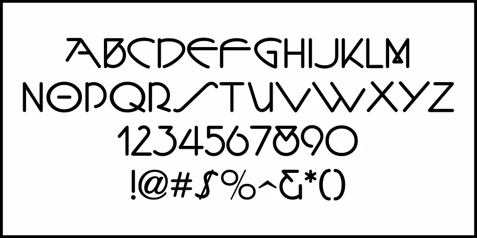 Classic Nouveau JNL by Jeff Levine Fonts — Decorative Font — thumbnail 3