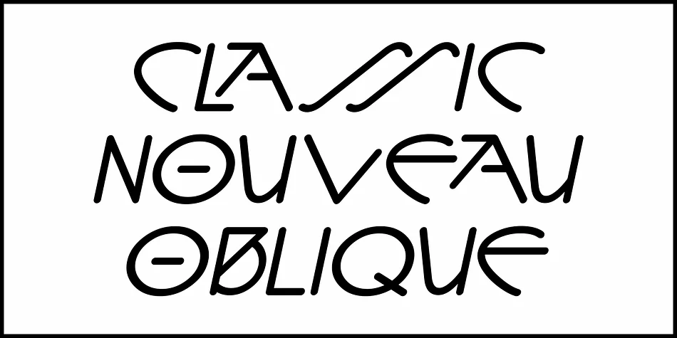 Classic Nouveau JNL by Jeff Levine Fonts — Decorative Font — thumbnail 4