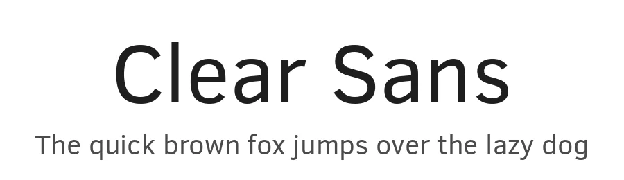 Clear Sans