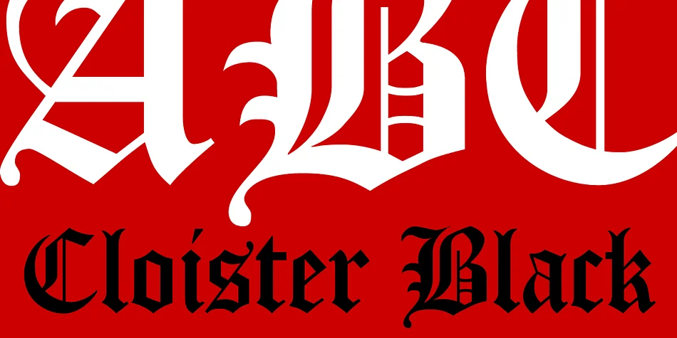 Cloister Black CT by CastleType — Blackletter Font