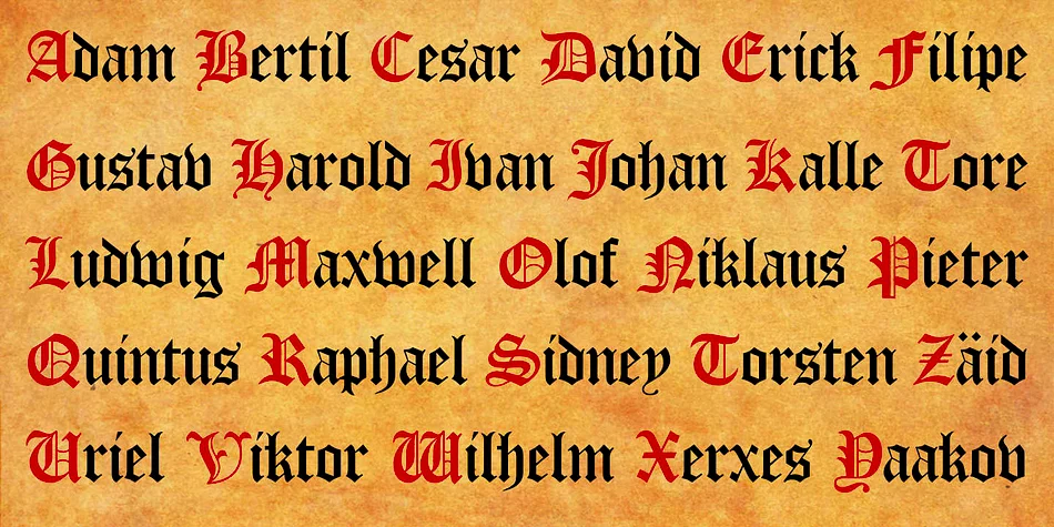 Cloister Black CT by CastleType — Blackletter Font — thumbnail 4