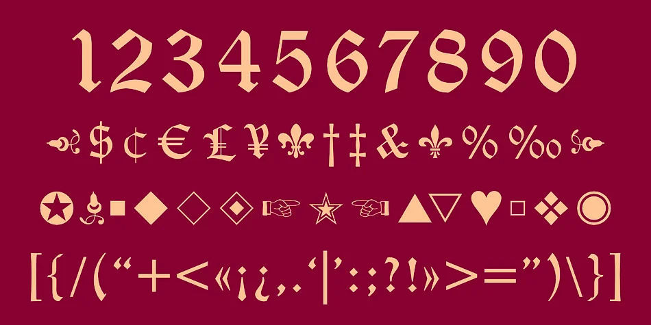 Cloister Black CT by CastleType — Blackletter Font — thumbnail 5