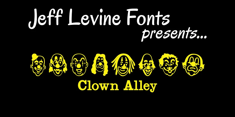 Clown Alley JNL by Jeff Levine Fonts — Dingbats Font