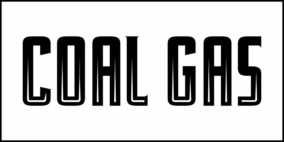 Coal Gas JNL by Jeff Levine Fonts — Display Font — thumbnail 2