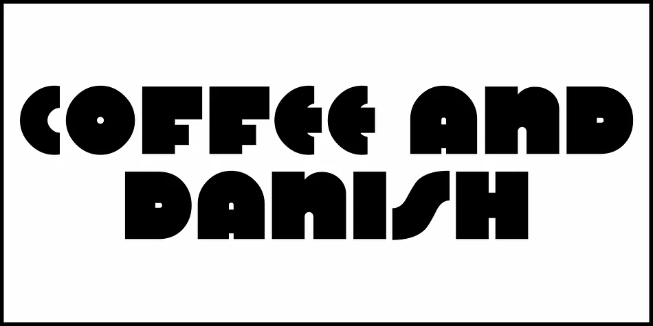 COFFEE AND DANISH JNL by Jeff Levine Fonts — Display Font — thumbnail 2