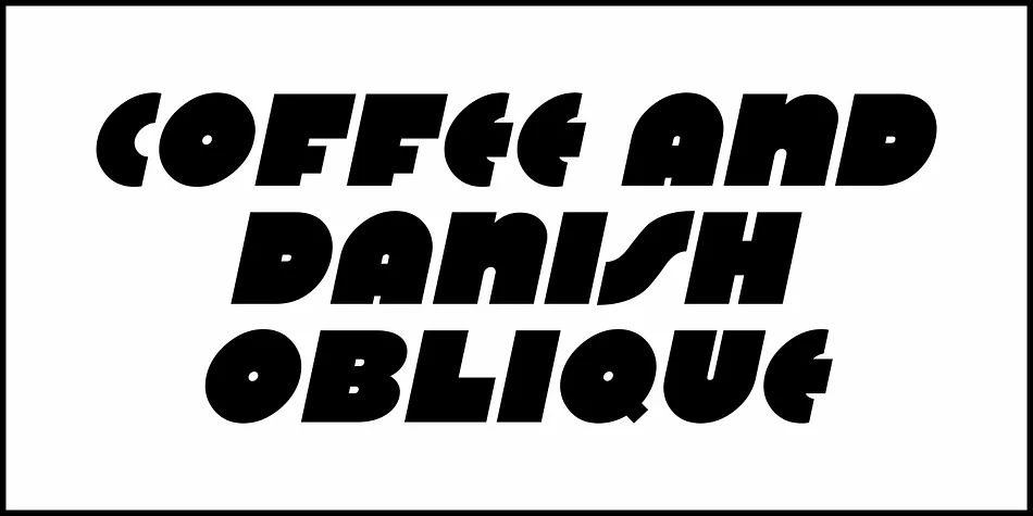 COFFEE AND DANISH JNL by Jeff Levine Fonts — Display Font — thumbnail 4