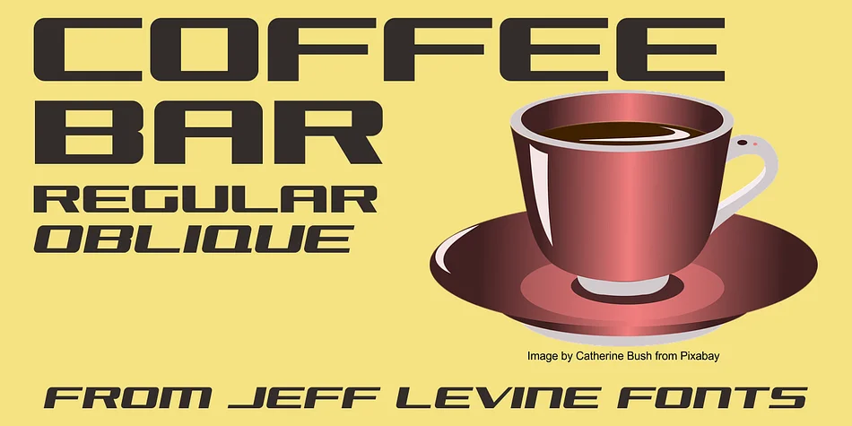 COFFEE BAR JNL by Jeff Levine Fonts — Display Font