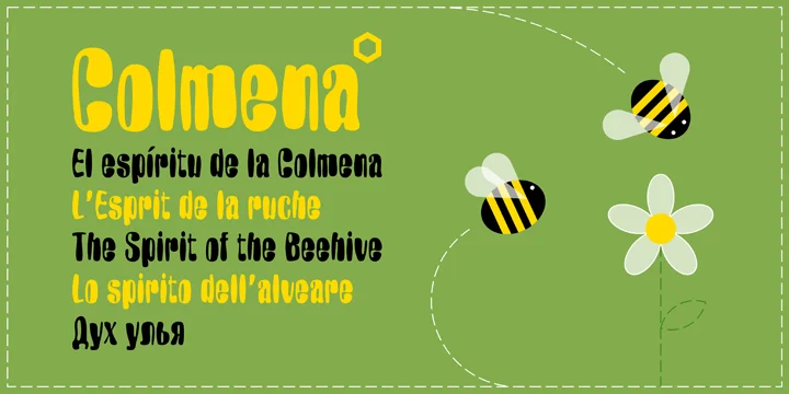 Colmena by ParaType β Decorative Font