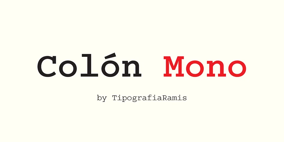 Colรณn Mono by TipografiaRamis โ Decorative Font
