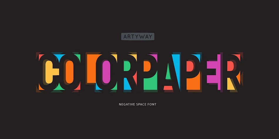 ColorPaper by Artyway — Decorative Font