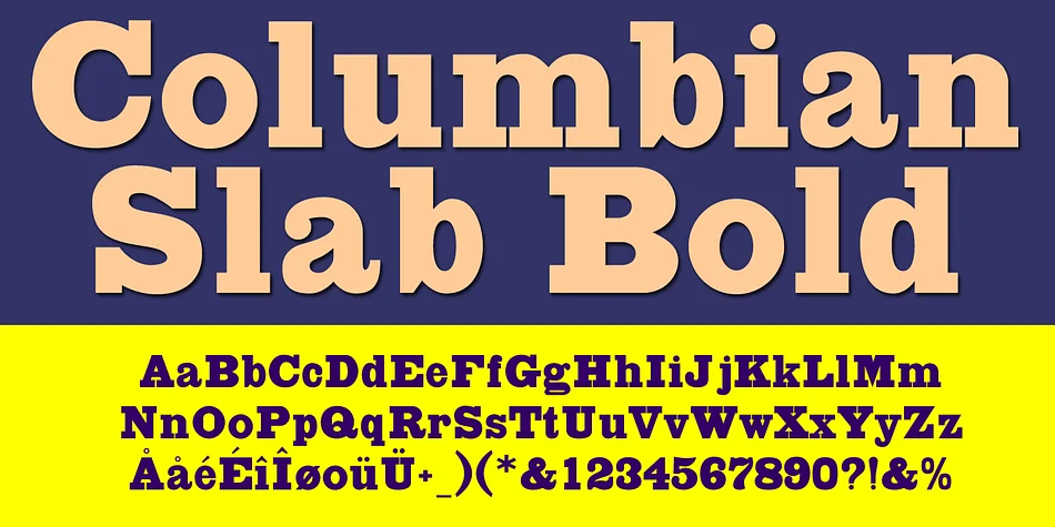 Columbian Slab by Wooden Type Fonts — Decorative Font