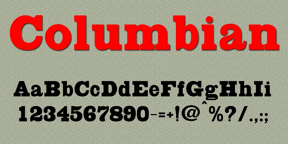 Columbian by Wooden Type Fonts — Decorative Font